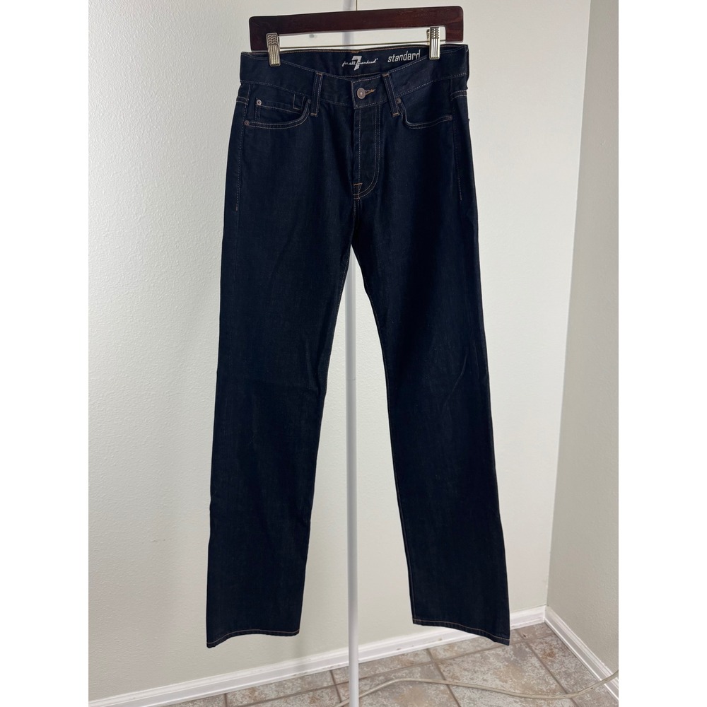 7 For All Mankind Standard Straight Leg Dark Wash Mens Denim Jeans Size 29